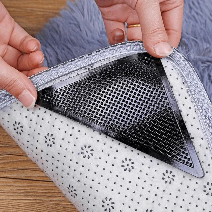 Non-Slip Rug Gripper Pads for Carpet & Area Rugs - Set of 4 | Secure & Prevent Slipping