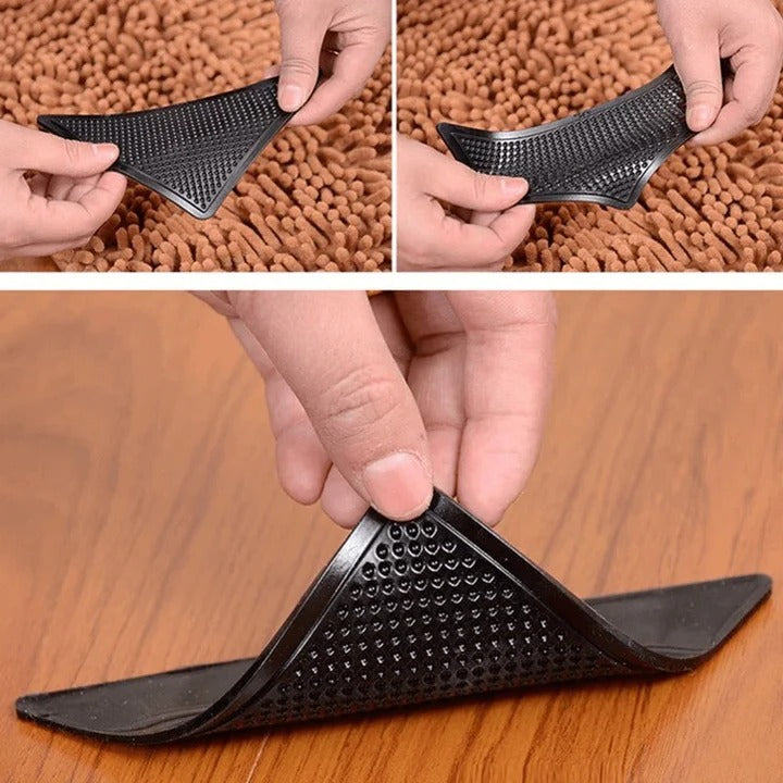 Non-Slip Rug Gripper Pads for Carpet & Area Rugs - Set of 4 | Secure & Prevent Slipping