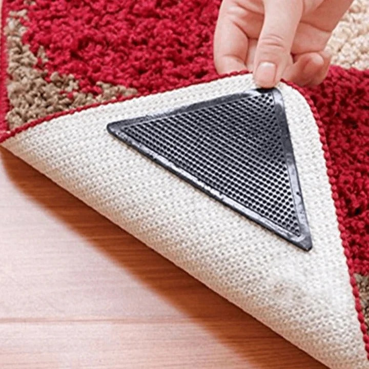 Non-Slip Rug Gripper Pads for Carpet & Area Rugs - Set of 4 | Secure & Prevent Slipping