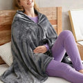 USB Heated Electric Throw Blanket - Cozy Warmth for Home & Travel