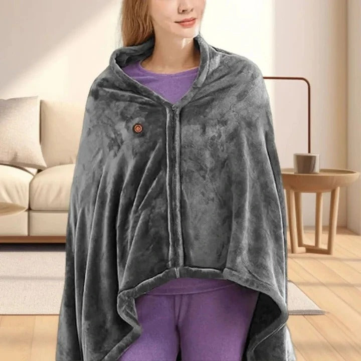 USB Heated Electric Throw Blanket - Cozy Warmth for Home & Travel