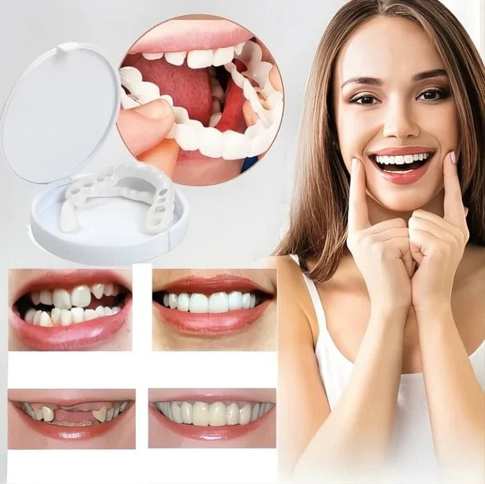 Clip-On Cosmetic Veneers & Temporary Tooth Covers for Instant Smile Makeover | Easy Fit, Natural Look