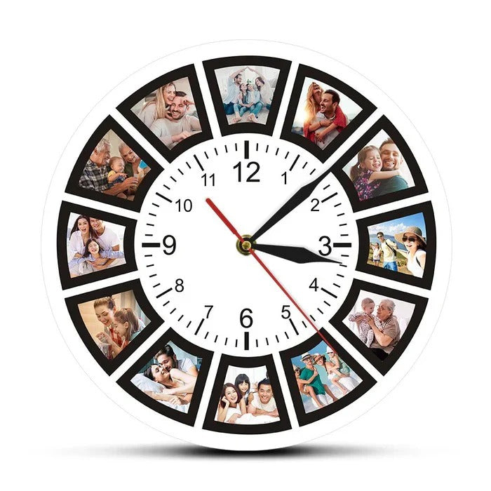 Personalized Customizable Wall Clock - Unique Design Options for Home Decor