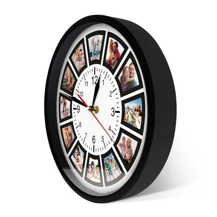 Personalized Customizable Wall Clock - Unique Design Options for Home Decor