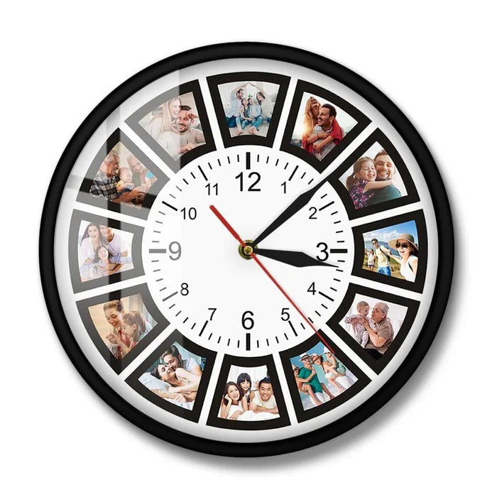Personalized Customizable Wall Clock - Unique Design Options for Home Decor