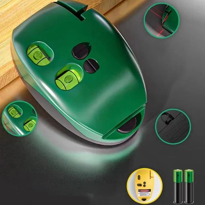 Precision Laser Level Tool with 90-Degree Angle Accuracy - Ideal for Professional and DIY Projects