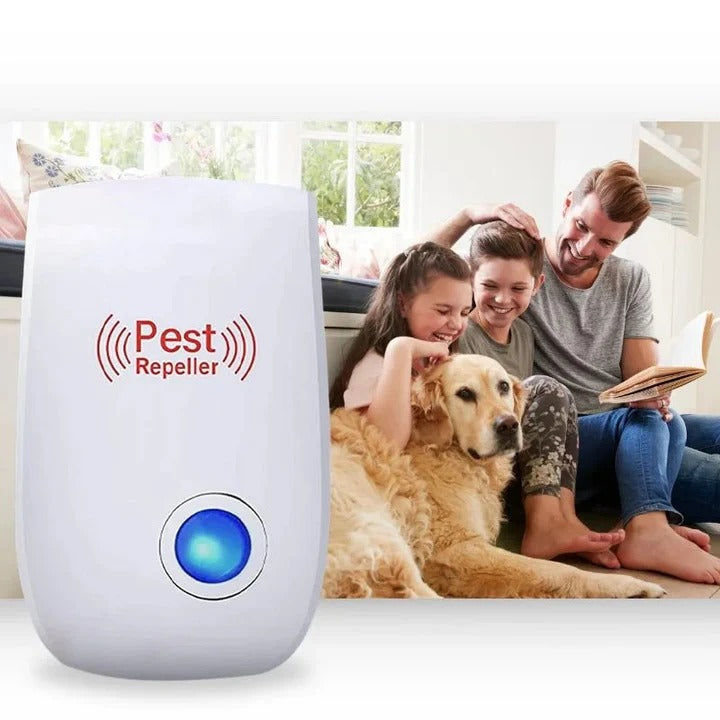 Ultrasonic Fly Repeller - Plug-In Pest Control Device for Home & Outdoor Use