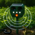 Solar-Powered Ultrasonic Snake Deterrent with Advanced Motion Sensor Technology - Eco-Friendly Outdoor Repellent