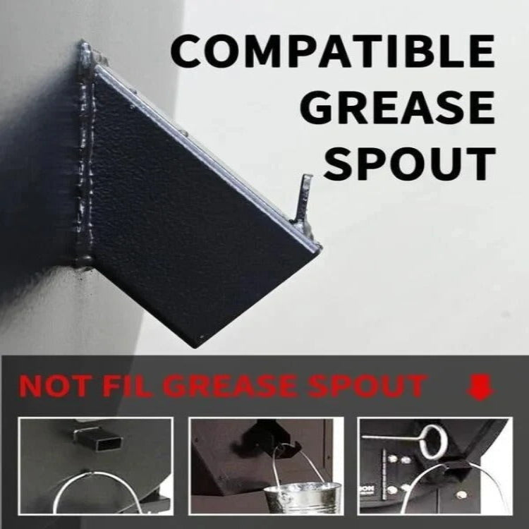 Premium Grill Grease Collector Tray with Lid - Easy Cleanup & Durable Design for All Grill Types