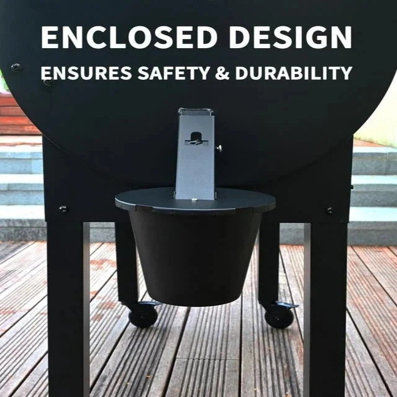 Premium Grill Grease Collector Tray with Lid - Easy Cleanup & Durable Design for All Grill Types