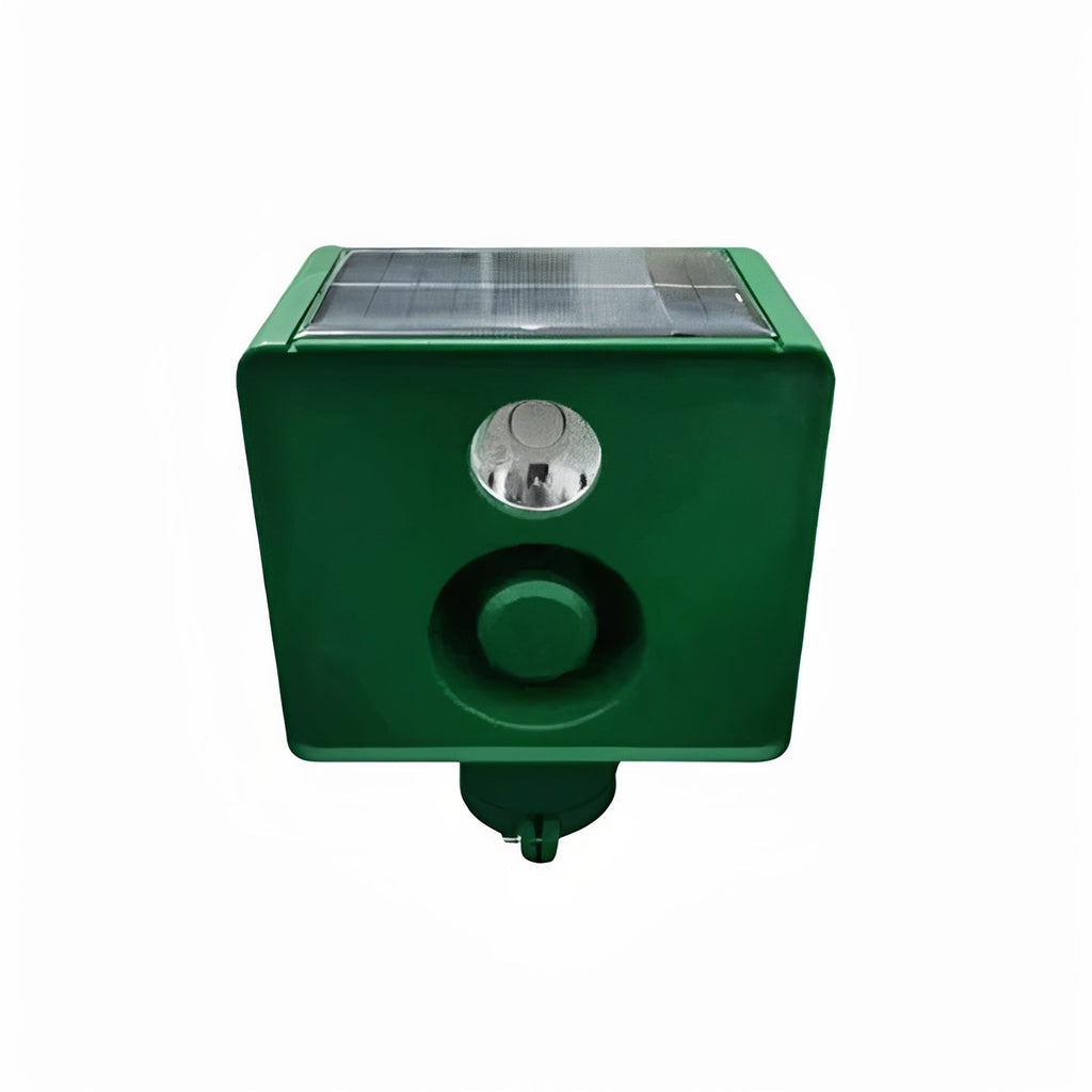 Solar-Powered Animal Repellent with Motion-Activated Warning Light System - Eco-Friendly Pest Control Solution