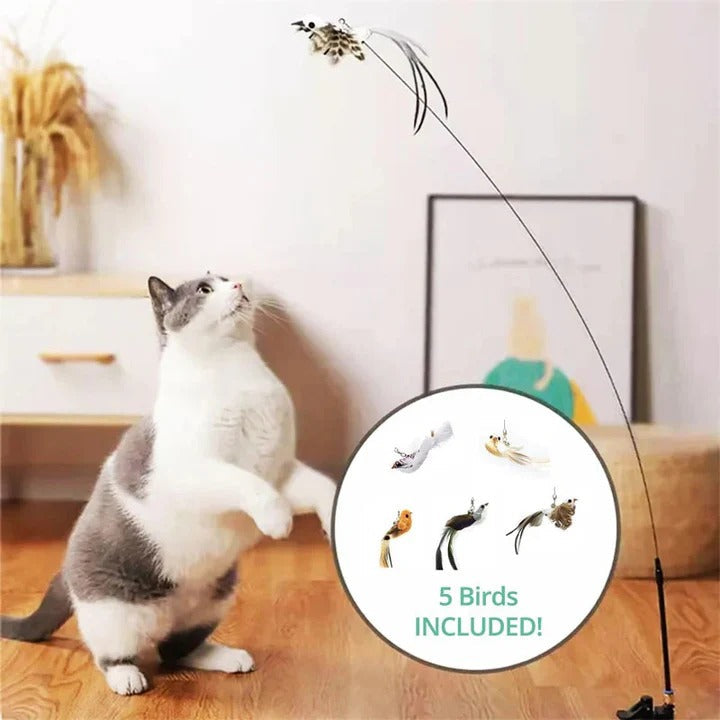 Interactive Plush Bird Cat Toy Set - Engaging Soft Toys for Cats & Kittens