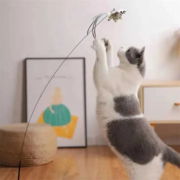 Interactive Plush Bird Cat Toy Set - Engaging Soft Toys for Cats & Kittens