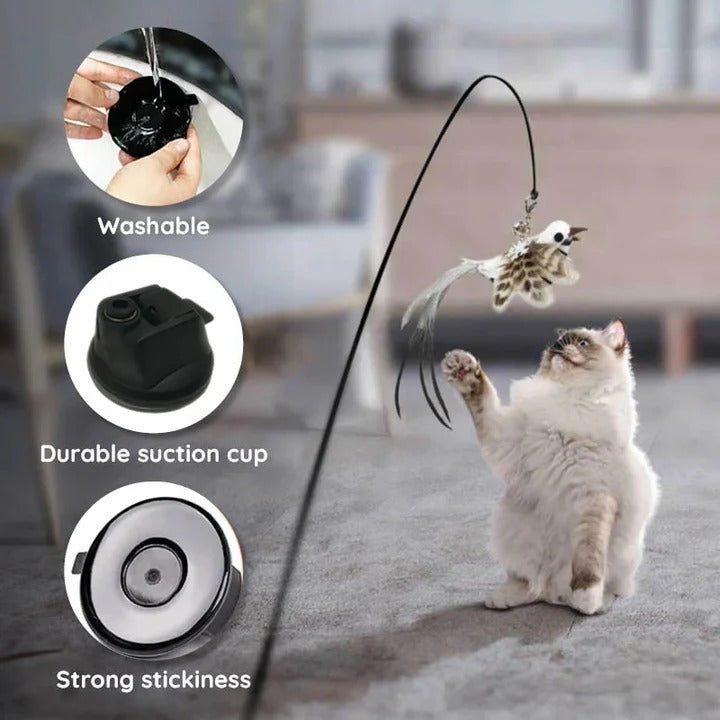 Interactive Plush Bird Cat Toy Set - Engaging Soft Toys for Cats & Kittens