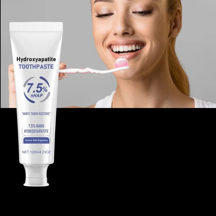 Nano Hydroxyapatite Toothpaste - Gentle Low Abrasive Formula for Effective Whitening & Enamel Protection