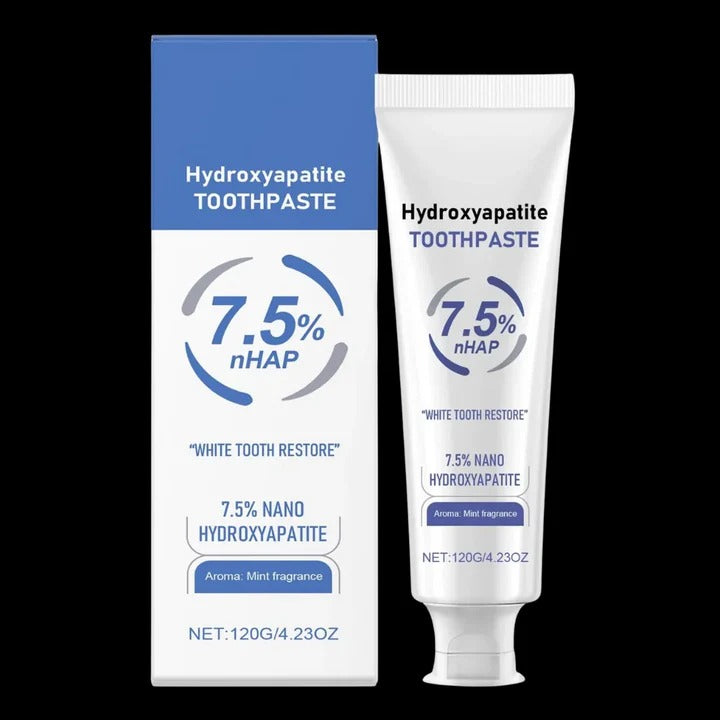 Nano Hydroxyapatite Toothpaste - Gentle Low Abrasive Formula for Effective Whitening & Enamel Protection