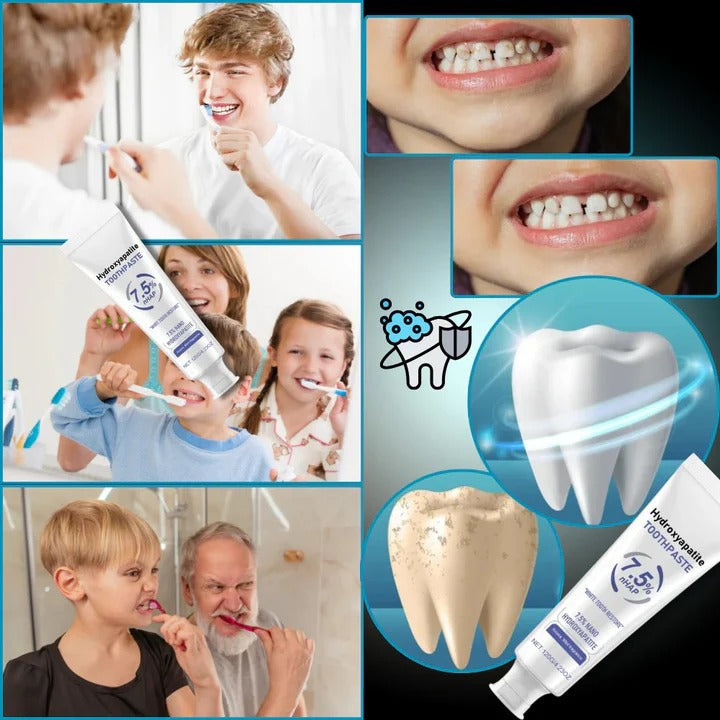 Nano Hydroxyapatite Toothpaste - Gentle Low Abrasive Formula for Effective Whitening & Enamel Protection
