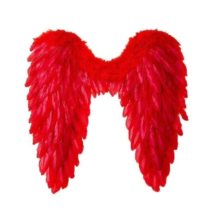Foldable Feather Angel Wings for Costumes & Cosplay - Lightweight, Adjustable, Perfect for Halloween & Themed Events