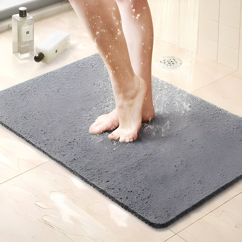 Non-Slip Bathroom Shower Mat with Drainage Design - Safe & Quick-Dry Surface
