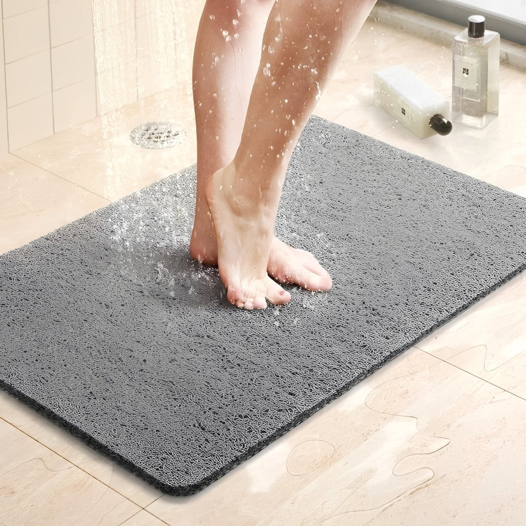 Non-Slip Bathroom Shower Mat with Drainage Design - Safe & Quick-Dry Surface