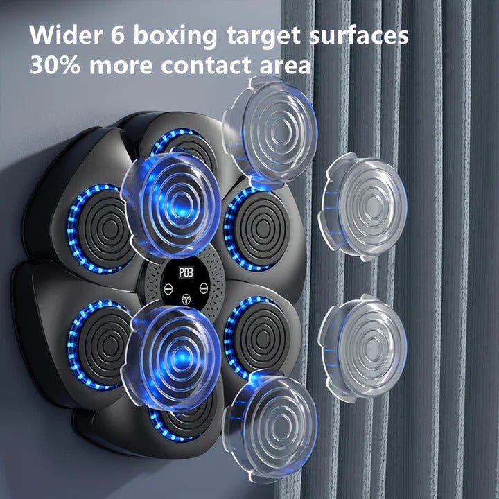 Wall-Mounted USB Rechargeable Music Boxing Target - Interactive Punching Bag with Sound Effects for Home Fitness & Fun