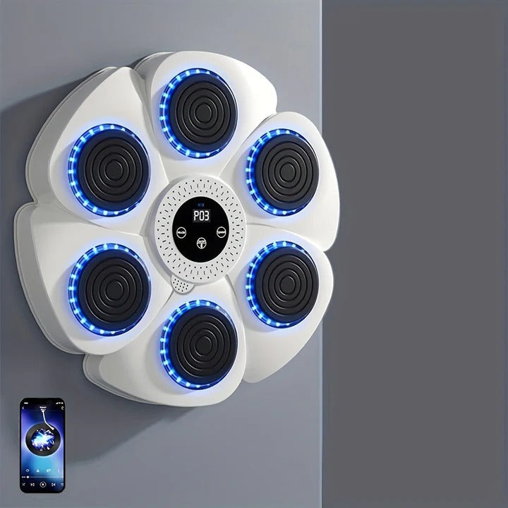 Wall-Mounted USB Rechargeable Music Boxing Target - Interactive Punching Bag with Sound Effects for Home Fitness & Fun