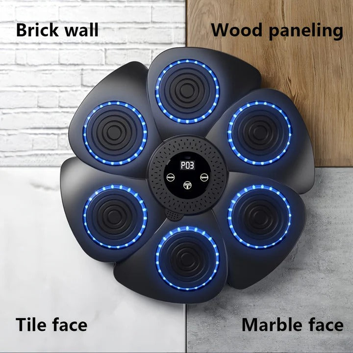Wall-Mounted USB Rechargeable Music Boxing Target - Interactive Punching Bag with Sound Effects for Home Fitness & Fun