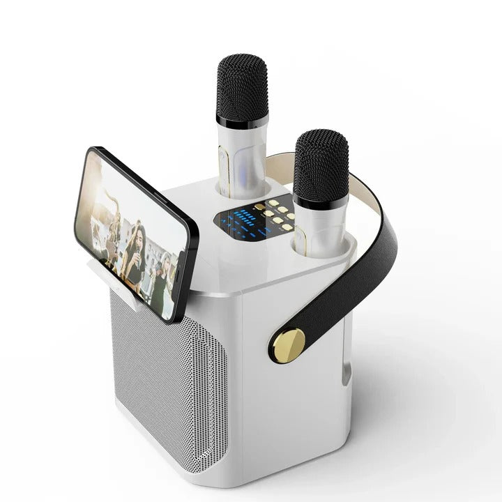 Portable 360° Bluetooth Karaoke Speaker - Wireless Sound System with Enhanced Audio Quality