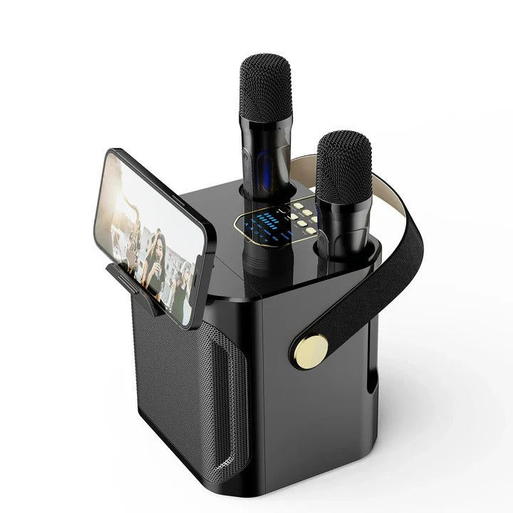 Portable 360° Bluetooth Karaoke Speaker - Wireless Sound System with Enhanced Audio Quality