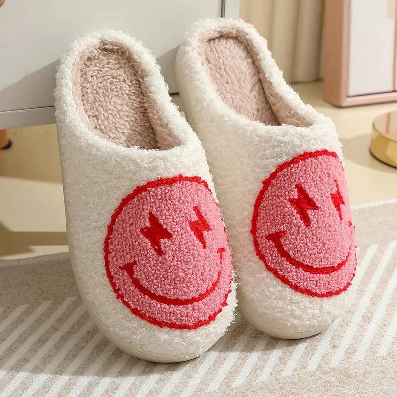 Cozy Plush Platform Slippers with Non-Slip Sole – Perfect for Indoor Winter Comfort