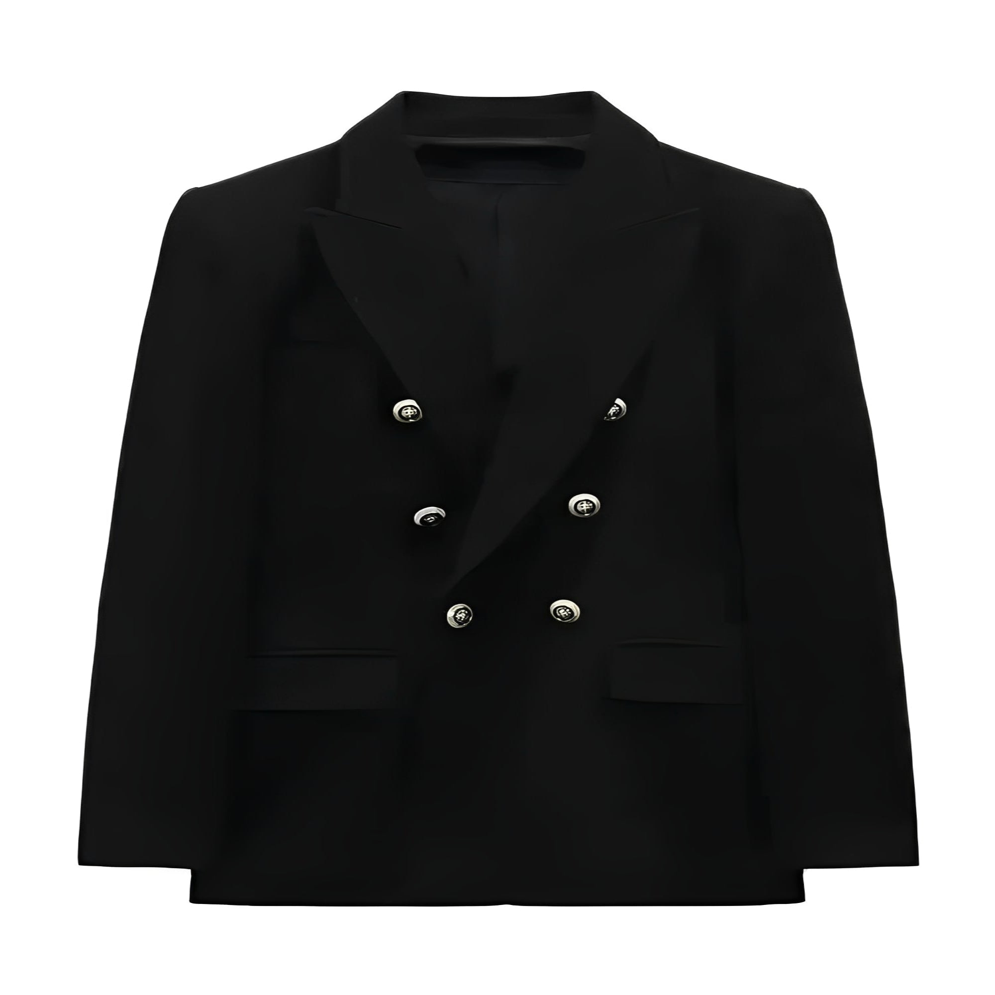 Women's Long Sleeve V-Neck Blazer with Button Front - Stylish & Versatile Jacket for Work & Casual Wear