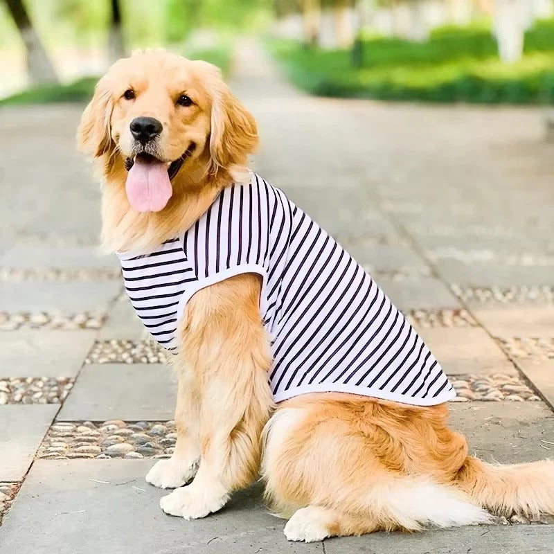 Large Breed Dog Shirt - Breathable Cotton Fabric for Ultimate Comfort & Style