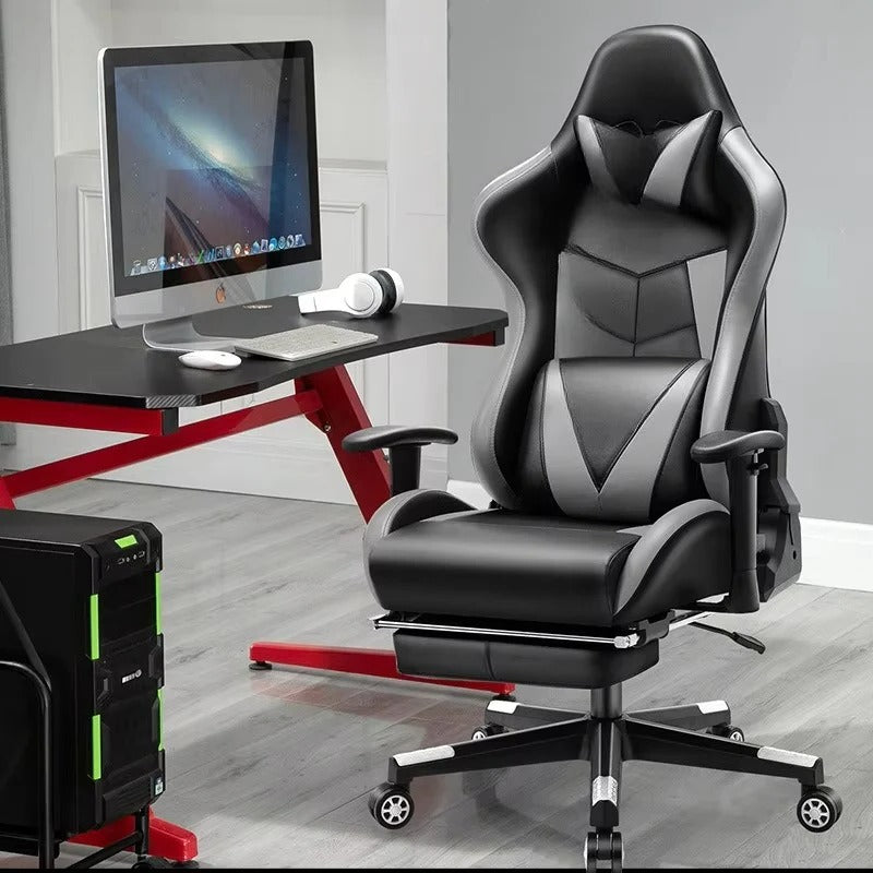Ergonomic Gaming Chair with 180° Recline, Adjustable Armrests & Lumbar Support - Ultimate Comfort for Gamers