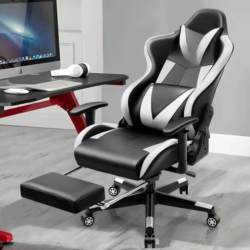 Ergonomic Gaming Chair with 180° Recline, Adjustable Armrests & Lumbar Support - Ultimate Comfort for Gamers
