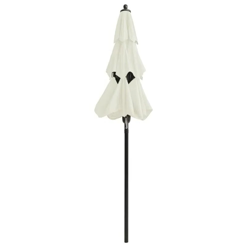 3-Tier Patio Umbrella with Crank Tilt & Durable Aluminum Pole - Perfect for Outdoor Shade & Sun Protection