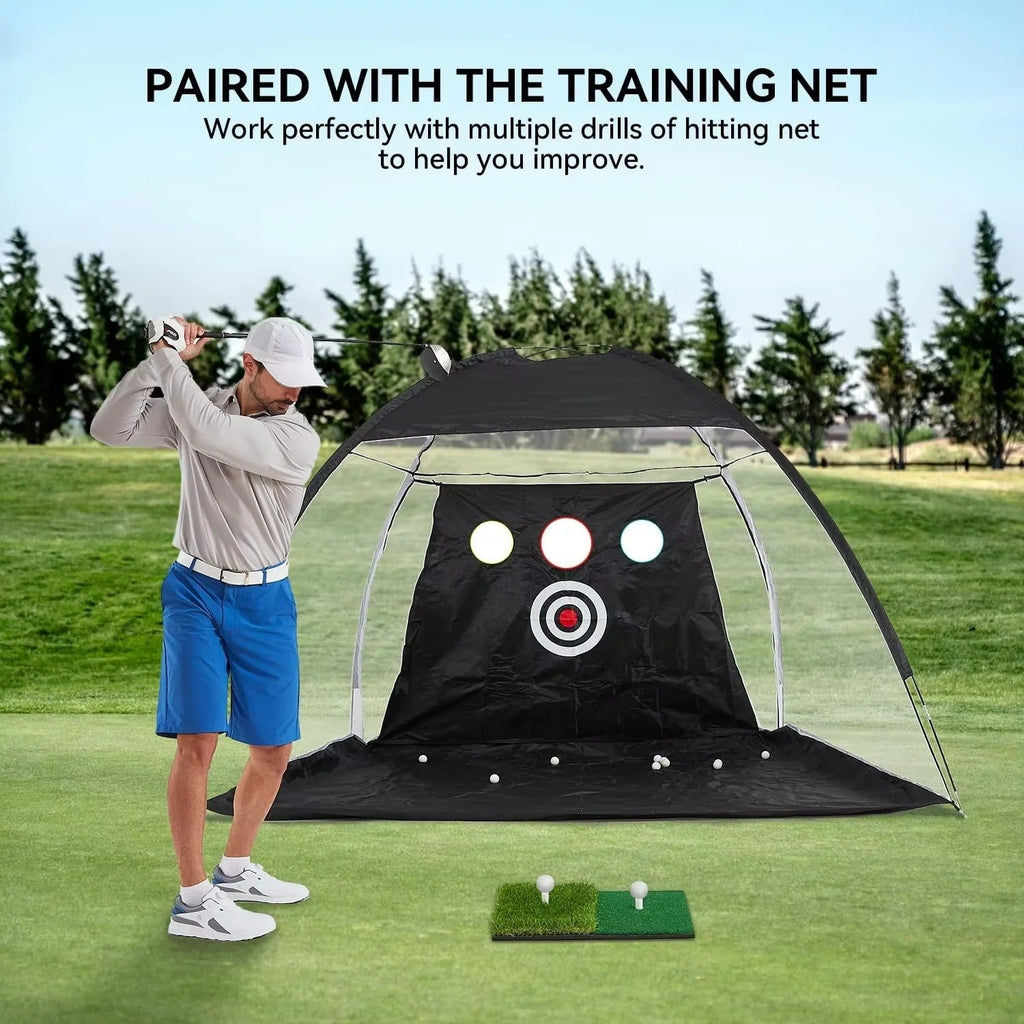 Premium Golf Practice Hitting Mat with Tee Hole - Ideal for Indoor & Outdoor Training