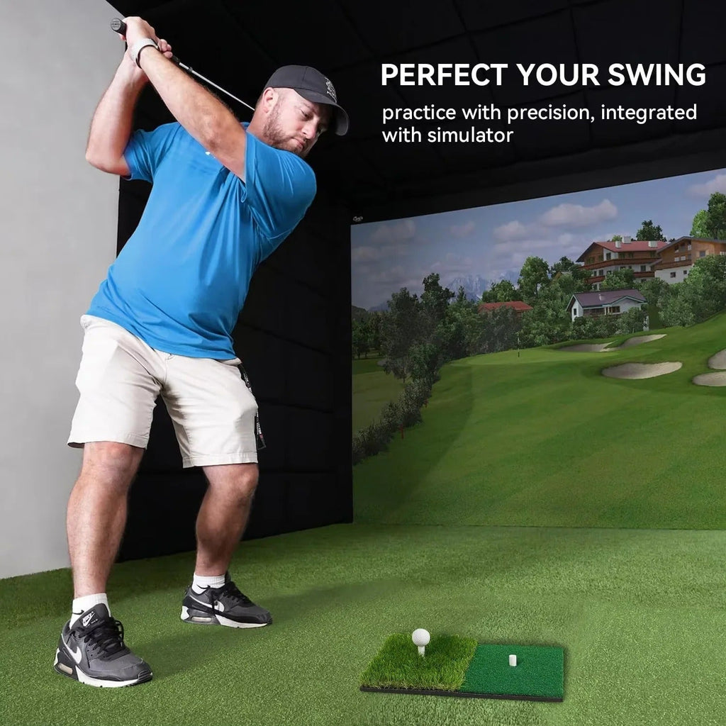 Premium Golf Practice Hitting Mat with Tee Hole - Ideal for Indoor & Outdoor Training