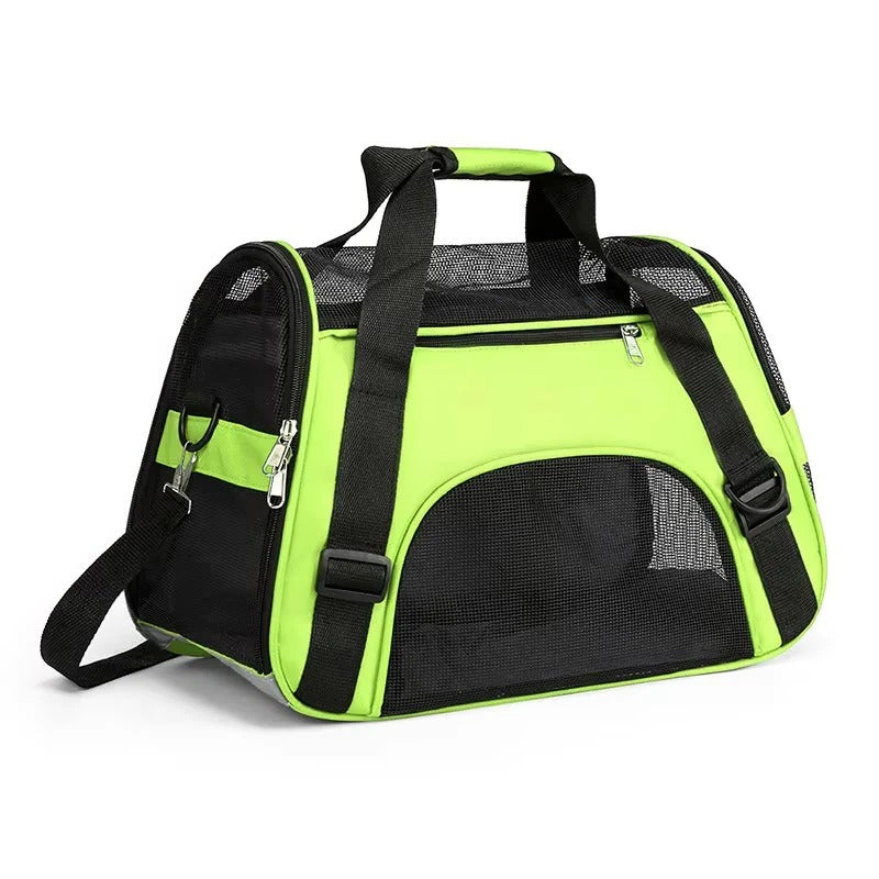 Lightweight Breathable Mesh Pet Carrier Bag for Small Dogs & Cats - Comfortable Travel Solution