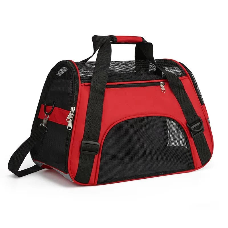 Lightweight Breathable Mesh Pet Carrier Bag for Small Dogs & Cats - Comfortable Travel Solution