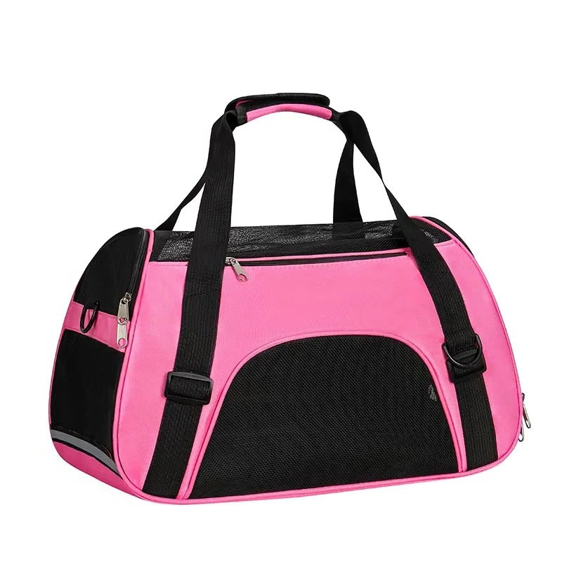 Lightweight Breathable Mesh Pet Carrier Bag for Small Dogs & Cats - Comfortable Travel Solution