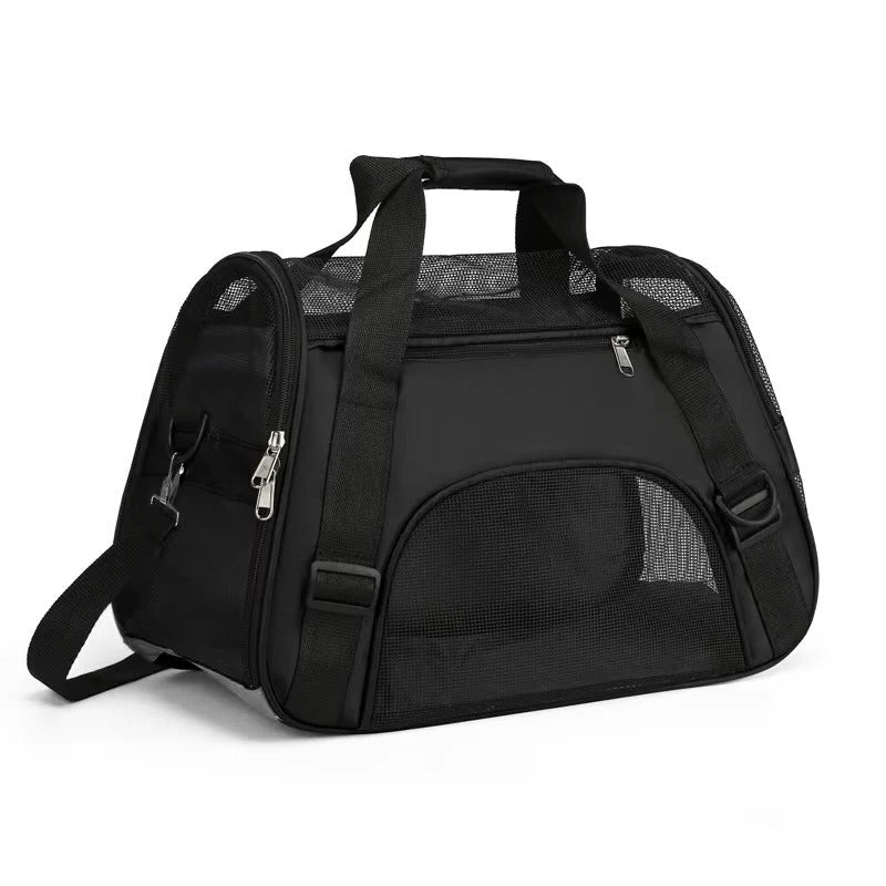 Lightweight Breathable Mesh Pet Carrier Bag for Small Dogs & Cats - Comfortable Travel Solution