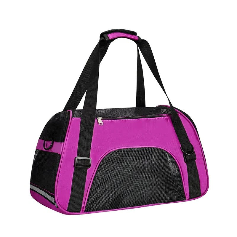 Lightweight Breathable Mesh Pet Carrier Bag for Small Dogs & Cats - Comfortable Travel Solution