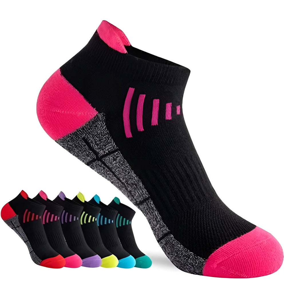 6-Pair Low Cut Athletic Socks - Moisture-Wicking Performance Socks for Sports & Active Lifestyle