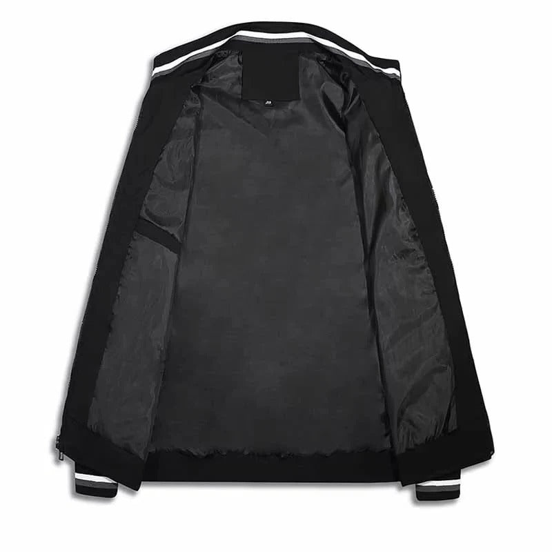 Men's Lightweight Zip Front Bomber Jacket - Stylish & Comfortable Outerwear