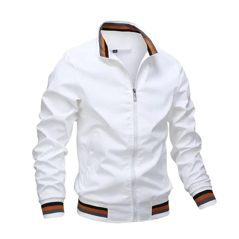 Men's Lightweight Zip Front Bomber Jacket - Stylish & Comfortable Outerwear