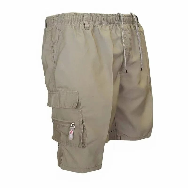 Men's Relaxed Fit Cargo Shorts - Multi-Pocket Design for Comfort and Versatility