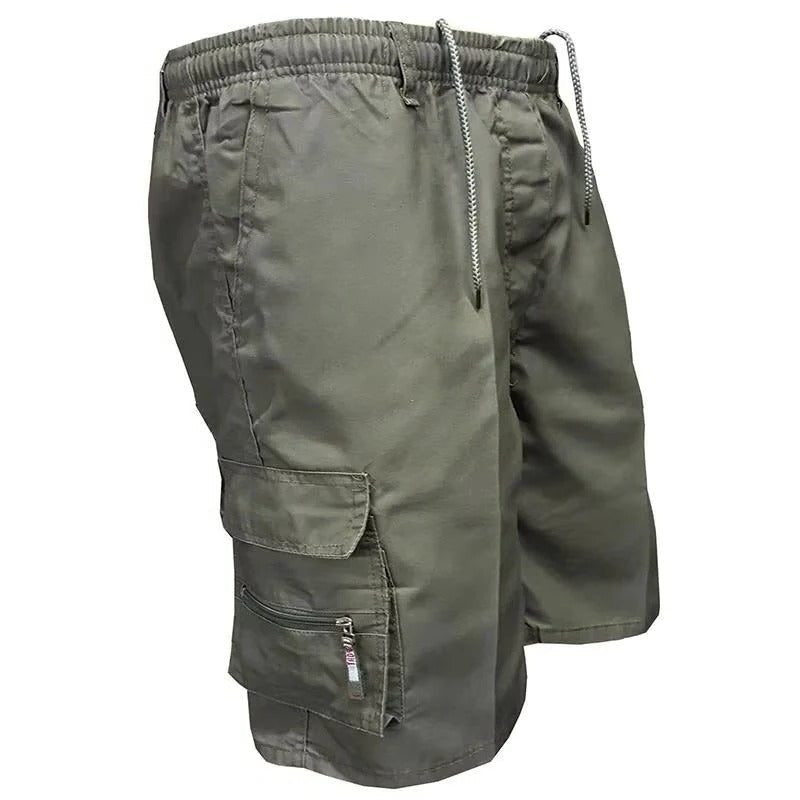 Men's Relaxed Fit Cargo Shorts - Multi-Pocket Design for Comfort and Versatility