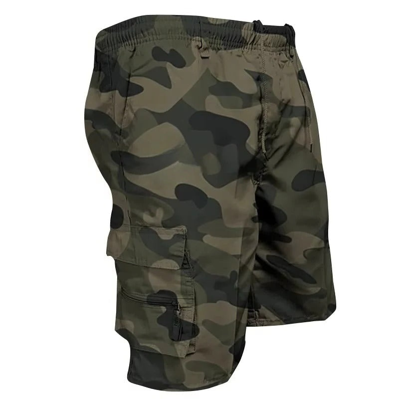 Men's Relaxed Fit Cargo Shorts - Multi-Pocket Design for Comfort and Versatility