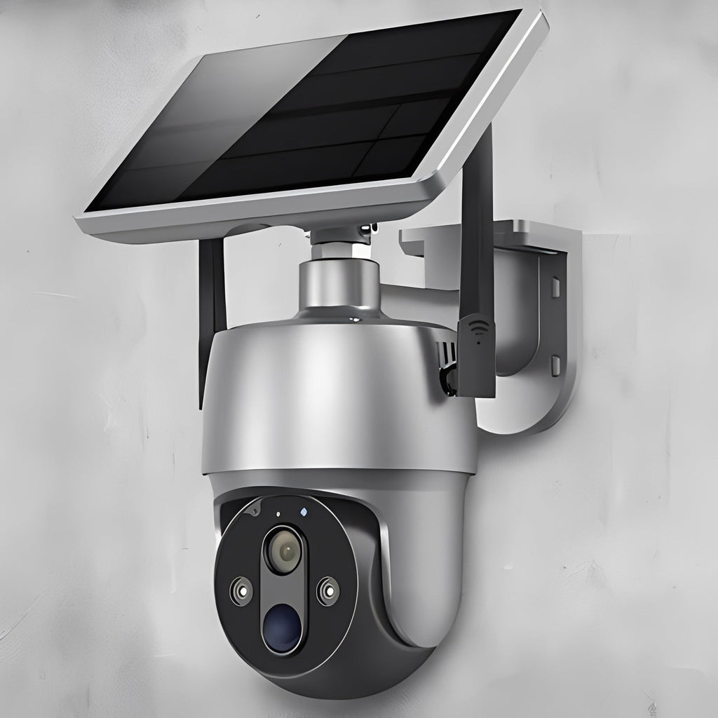 Solar-Powered Outdoor Security Camera - Wireless Surveillance System with HD Night Vision & Motion Detection