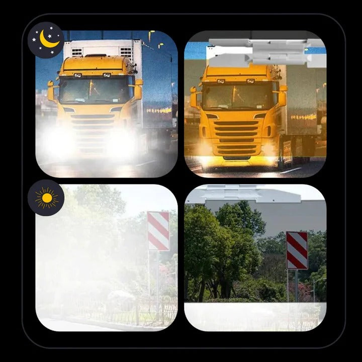 Universal Adjustable Car Sun Visor Extender - Day & Night Driving Protection for Glare Reduction
